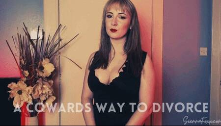 Cowards way to divorce