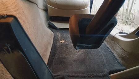 Fast Drive in BMW Black Stiletto Heels WMV