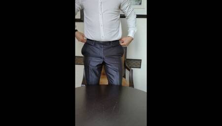 Blue smelly sheer socks after work