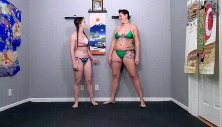 Belly Sitting On Each Other - Vanessa Rain & TerraMizu - 720 WMV HD