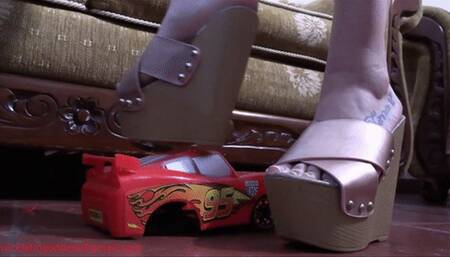 Wedge sandals smash toys