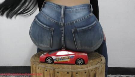 Karen butt crushing toy car