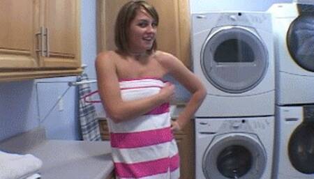 Just Folding Some Towels Till I Jerk A Big Black Cock! (mp4)