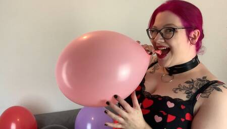 Blowing up balloons non pop