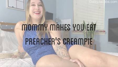 Eating Preachers Creampie out of StepMommy