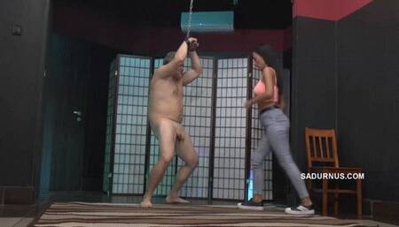 Olga and Natasa love this ballbusting game!