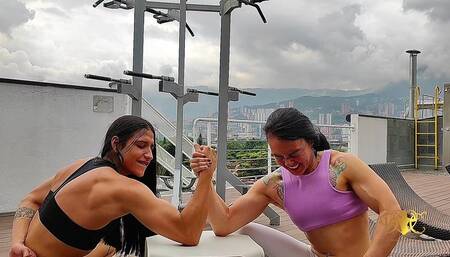 Emilia Vs Taylor - The Armwrestling Supremacy