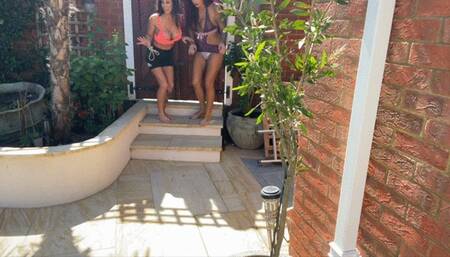 Miss Monaco and Miss Kox in the Barefoot Burglars! Somebody is bound to get rope tied and mouth stuffed!
