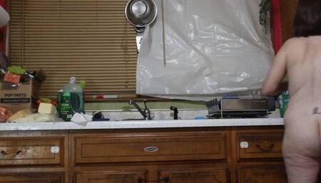 KITCHEN CLEANING NAKED PART 2