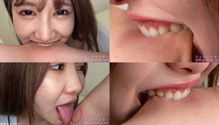 Miina - Biting by Japanese cute girl part1 bite-152-1 - wmv