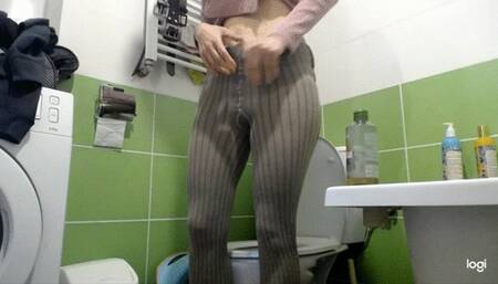 Toilet fetish in dress mp4