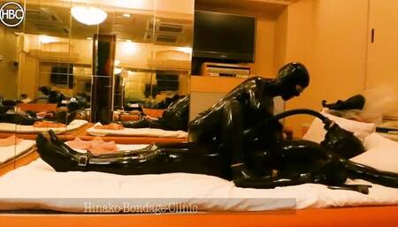 Rubber Couple Bondage Session