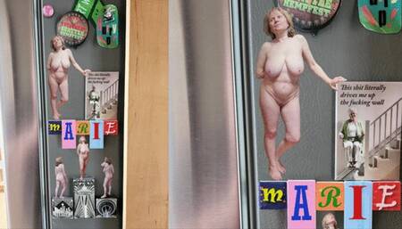 World's Sexiest Grandma naked in her kitchen again