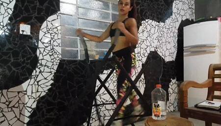 DONABELLA HANDLES EMPLOYEE AND MAKES HIM SMELL HER DIRTY FEET FULL