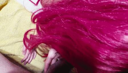 Red haired milf in mesh suit sucks me off and wants it doggy style - 4k pov video