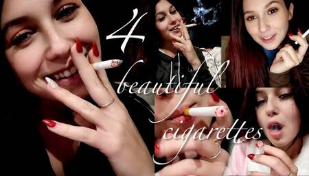 4 beautiful cigarettes (20+ minutes of smoking!)