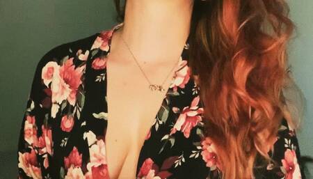 Sensually smoking in my robe