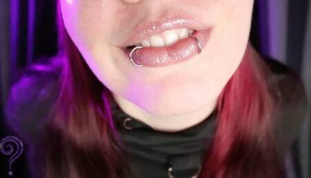 Gentle Giant Goth Girlfriend Shrinks You with Her Spit - HD