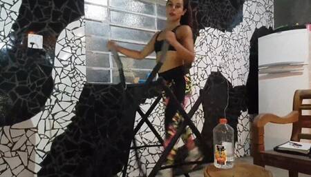 DONABELLA HANDLES EMPLOYEE AND MAKES HIM SMELL HER DIRTY FEET part 1