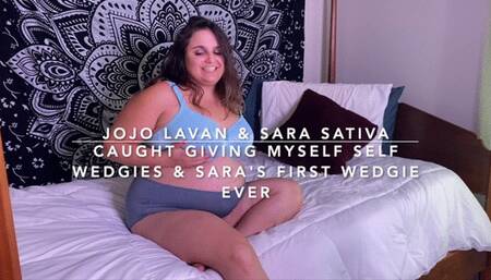 Sara Sativa catches me giving myself wedgies!