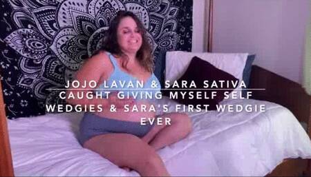 Sara Sativa catches me giving myself wedgies! wmv