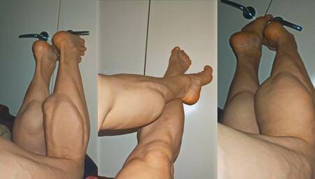 Bent Leg Toe Pointing Calf Dance Barefeet