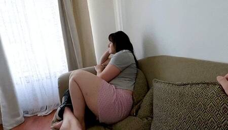 Step-Siblings Play Sex Game - Ends With Hot Cum in HUGE Sexy Ass!