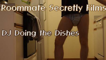 Roommate Secretly Films DJ Doing the Dishes