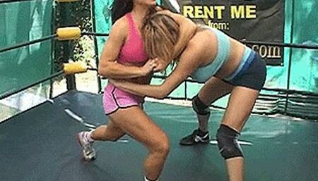 Vicky vs Jennifer Thomas Female Wrestling MP4