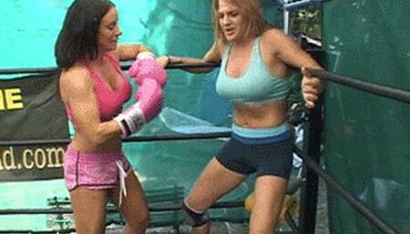Jennifer Breaks Down Vicky Pink Belly Punching MP4