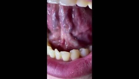 Extremely close up mouth tour