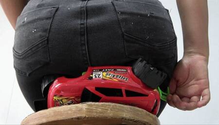 Claudia Crushes Red 4X4