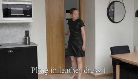 Pling in leather dress 1