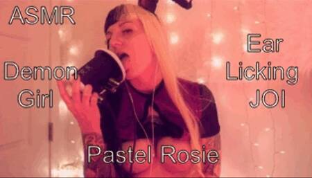 ASMR Demon Girl Ear Licking JOI