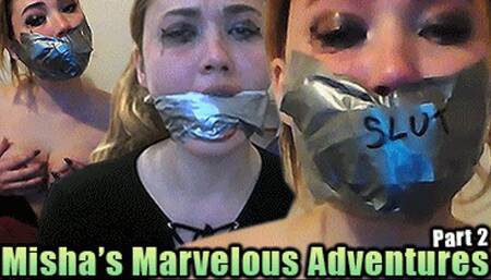 Misha's Marvelous Self-Gagging Adventures (part 2) (high res mp4)