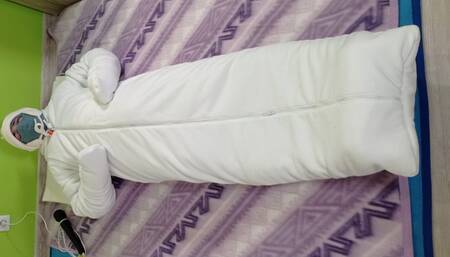 Fleece sleeping bag happiness