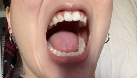 Aurora's White Teeth Tease