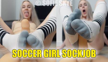 Soccer Girl Sockjob