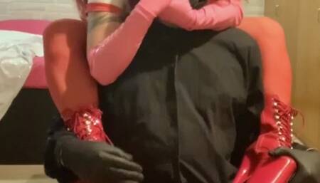 Mistress Red Devil Sexy Nurse with Latex Gloves Part 1 Full 4k