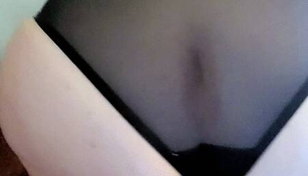 Sheer panties & oil ass worship