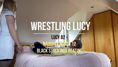 Lucy 82 - Naughty Nurse 12 - More Therapy in Black Stockings View 1