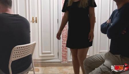 Wife Fucks Her Friend While Her Cuckold Husband Works