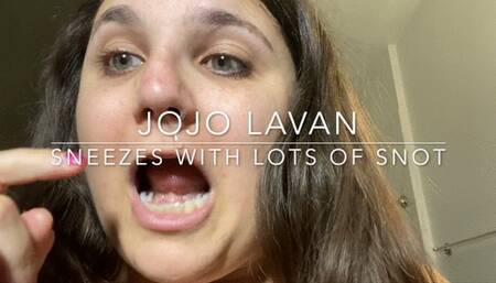 Eating my own slimy snot & HGE wet  sneezing -   mp4