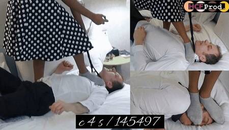 SEXY STUDENT destroys her slave with TRAMPLING (HQ)