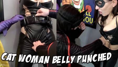 Catwoman Belly Punched
