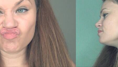 Nose Scrunching And Lip Smelling (MP4) ~ MissDias Playground