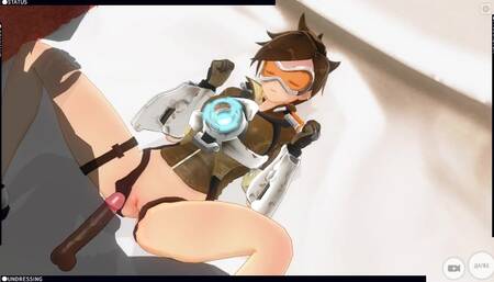 3D HENTAI Tracer from Overwatch Fucking in the Room