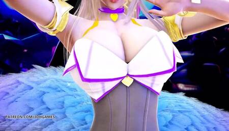 [MMD] K/DA - the Baddest Ahri Striptease Uncensored 3D