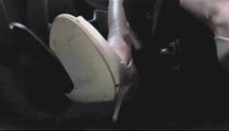 Becky takes the car after an argument - PEDAL VIEW mp4