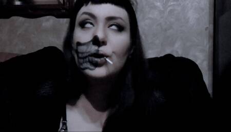 Roll eyes with my lollipop and creepy makeup